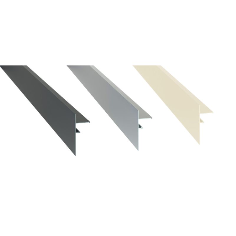 Profilé de finition clipsable - Blanc perle RAL 1013