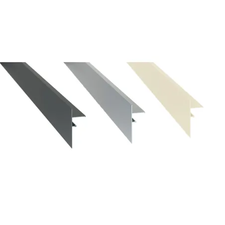 Profilé de finition clipsable - Blanc perle RAL 1013 (Lot de 2)