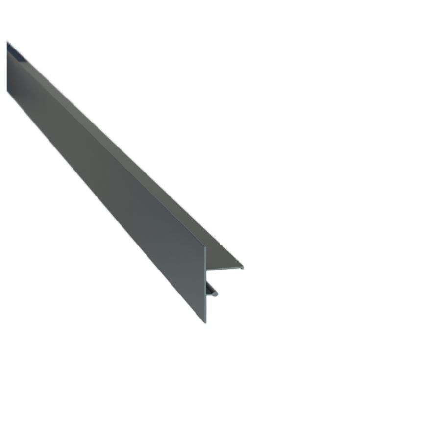 Profilé de finition clipsable - Laqué anthracite (Lot de 2)