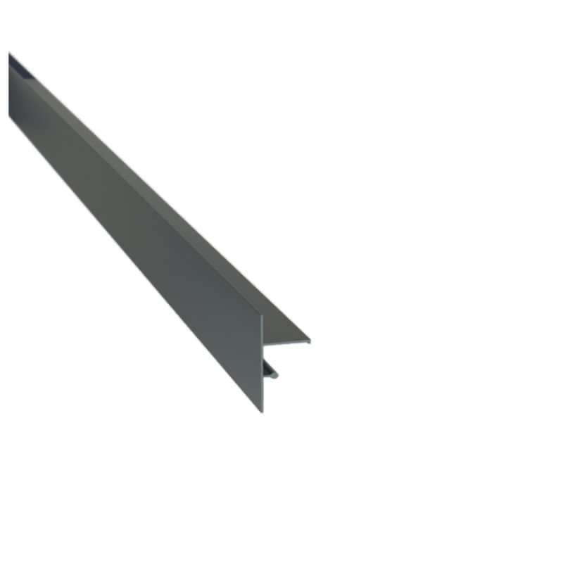 Profilé de finition clipsable - Laqué anthracite (Lot de 2)