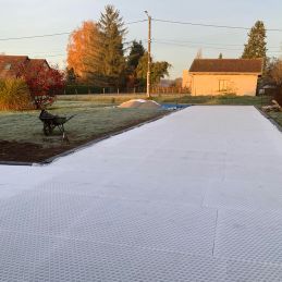 Palet de 24 estabilizadores de gravilla (46,08 m²) - Blanco - 120 x 160 x 4 cm - EASYSTAB