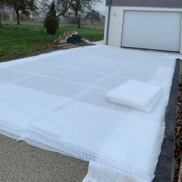 Stabilisateur de gravier 1,92 m² - Blanc - 120 X 160 X 4 cmBlanc - EASYSTAB