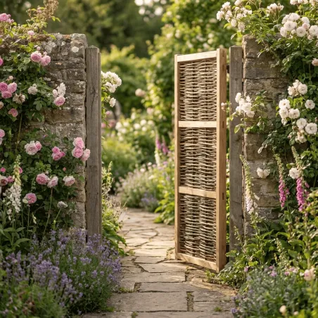 Portillon noisetier avec fermeture