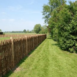 Panneau cloture noisetier en tressage vertical - 3 tailles disponibles