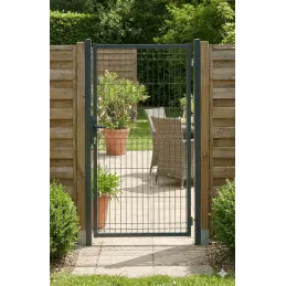 Portillon Hercules occultable - Noir RAL 9005 - Différentes hauteurs