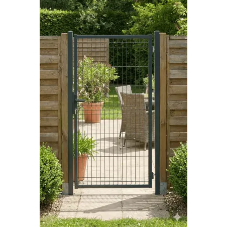 Portillon Hercules occultable - Noir RAL 9005 - Différentes hauteurs