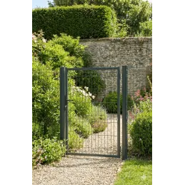 Portillon Hercules occultable - Noir RAL 9005 - Différentes hauteurs