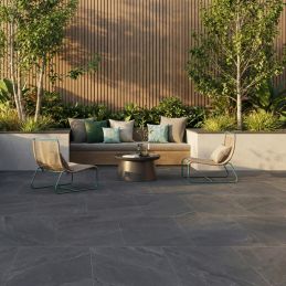 Dalle grès cérame - BALTICA BT04 NUIT - Mirage Lot de 2