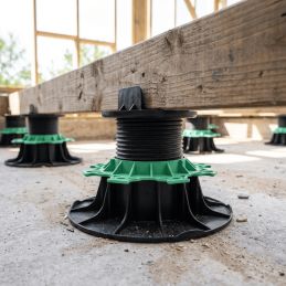 Timber pedestal 80/140 mm for wooden deck - Essentiel Jouplast