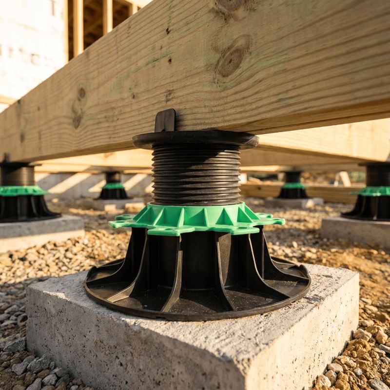 Plot terrasse pour lambourde réglable 80/140 mm JOUPLAST