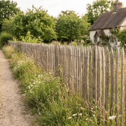 Rouleau de ganivelle en châtaignier - L5m00 - EC 3-4cm
