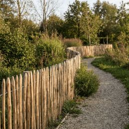 Rouleau de ganivelle en châtaignier - L5m00 - EC 3-4cm