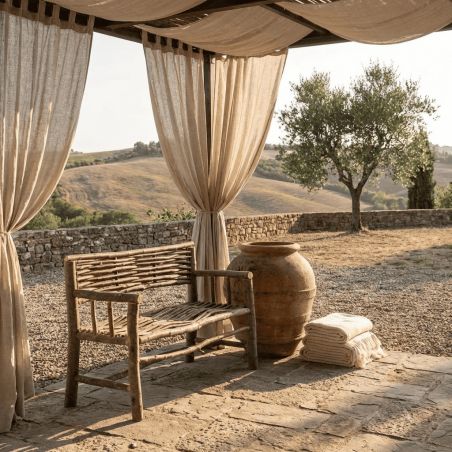 Hazelaar houten bank