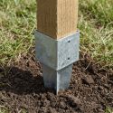 Pieu pour poteau bois - 90x90mm
