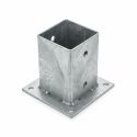 Platine pour poteau bois - 90x90mm
