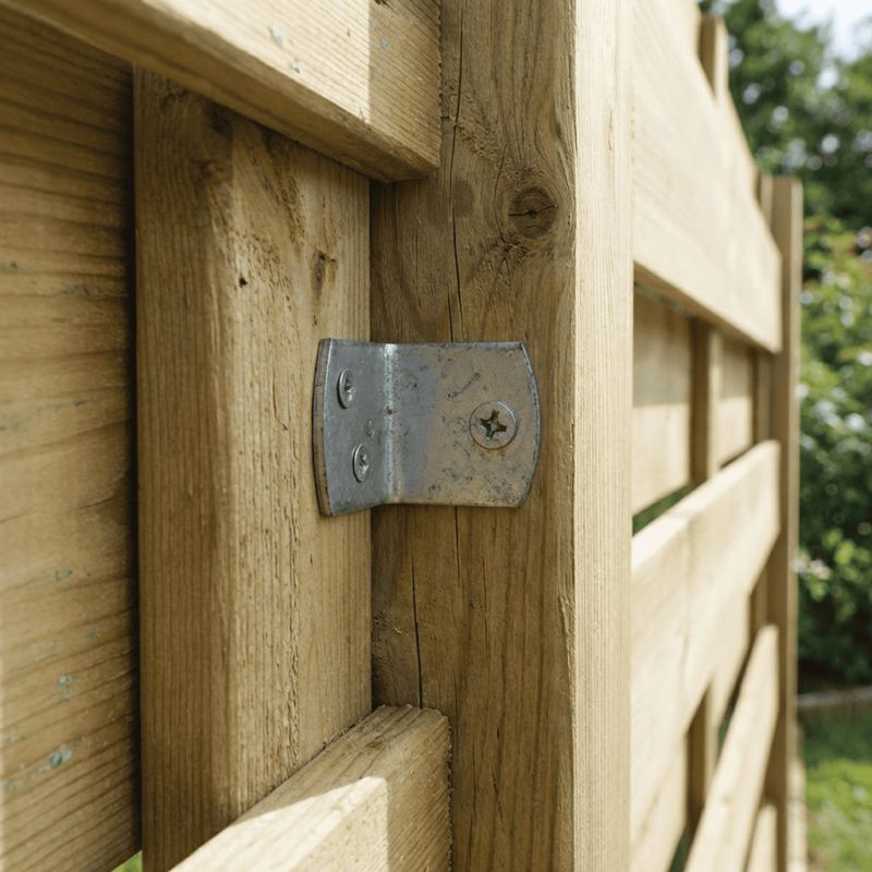 Equerre en inox pour panneau bois (Lot de 4)