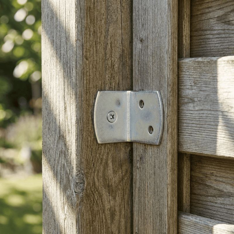 Equerre en inox pour panneau bois (Lot de 4)