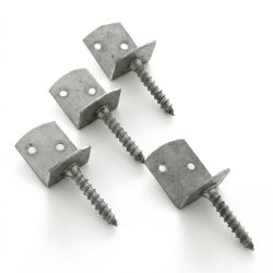 Equrre en inox pour panneau bois (Lot de 4)