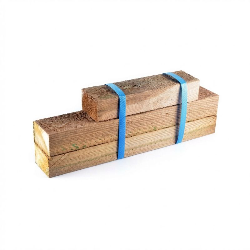 Lot de 3 lambourdes en bois pour escalier Modulesca - Jouplast