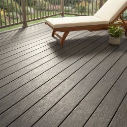Lame composite Gris foncé 23 x 138 x 4000 mm - Fiberdeck