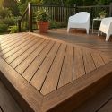 Lame composite "TEAK" 23 x 138 x 4000 mm - Fiberdeck