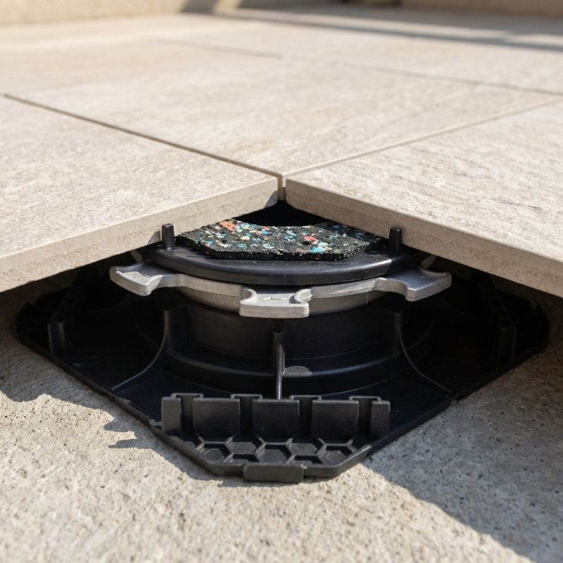 Plot réglable H40-55 autonivelant Cleman pour terrasse dalle