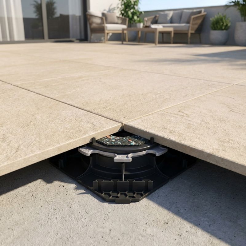 Plot réglable H40-55 autonivelant Cleman pour terrasse dalle