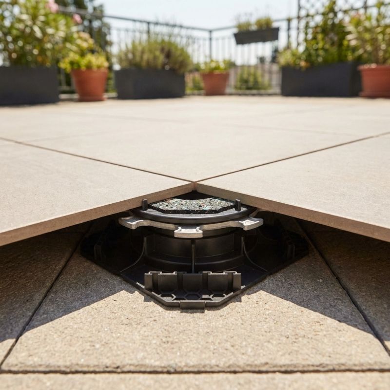 Plot réglable H40-55 autonivelant Cleman pour terrasse dalle