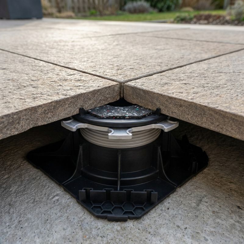 Plot réglable H55-80 autonivelant Cleman pour terrasse dalle