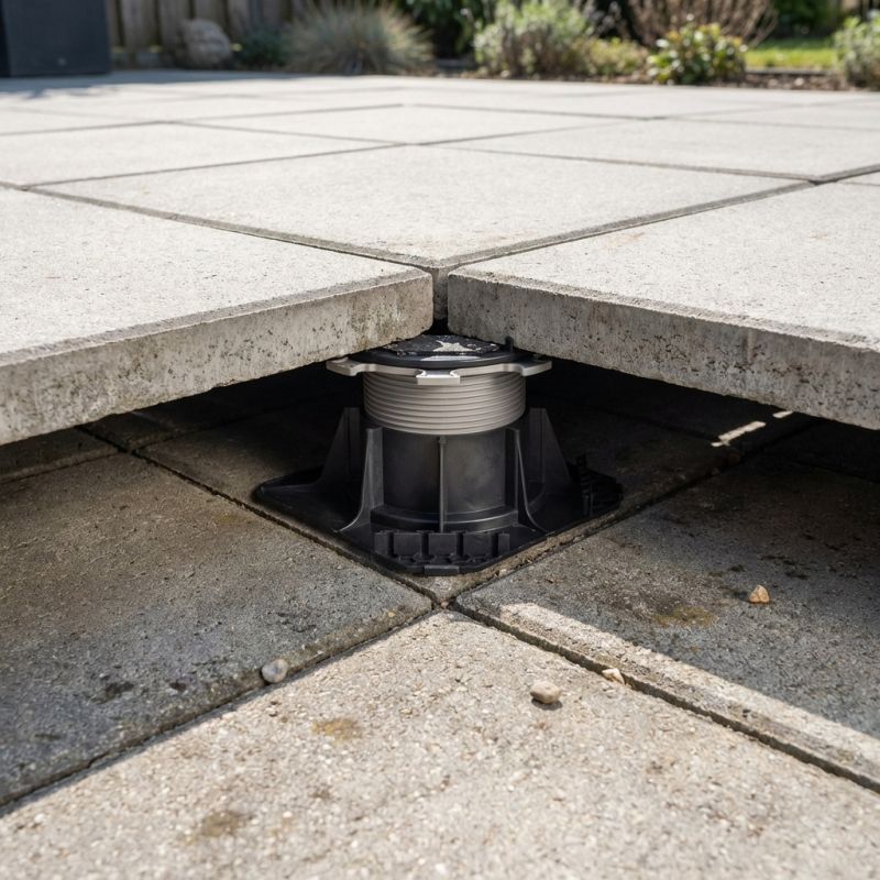 Plot réglable H80-130 autonivelant Cleman pour terrasse dalle