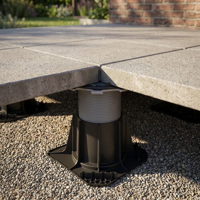 Plot réglable H130-230 autonivelant Cleman pour terrasse dalle