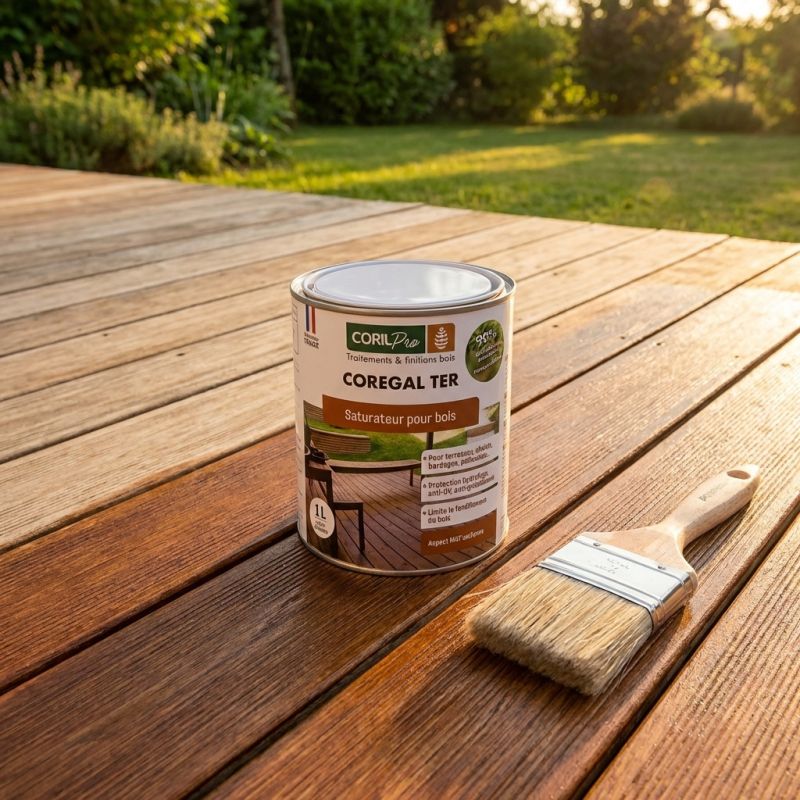 Saturateur pour terrasse en bois - Coregal Incolore - 1L
