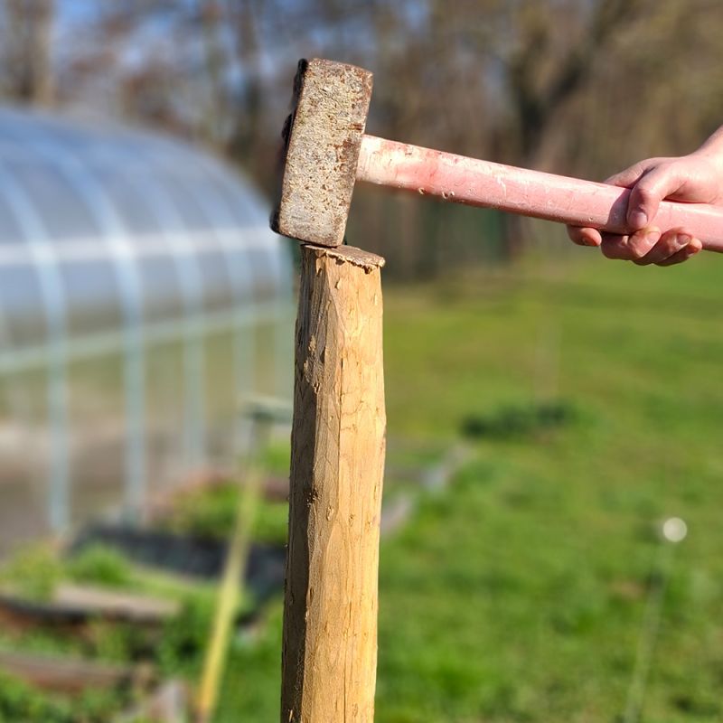 Piquet en châtaignier - 80/10 L2m00