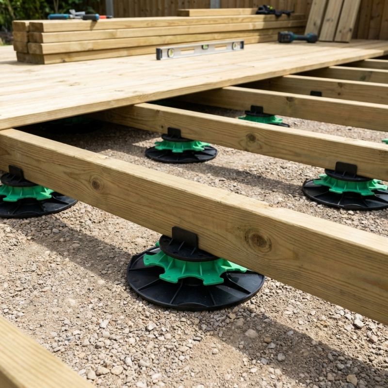 Plot terrasse pour lambourde réglable 40/60 mm JOUPLAST