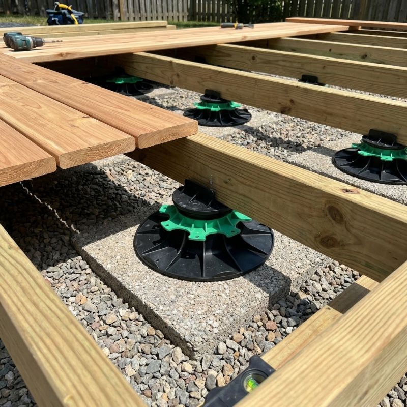 Plot terrasse pour lambourde réglable 40/60 mm JOUPLAST