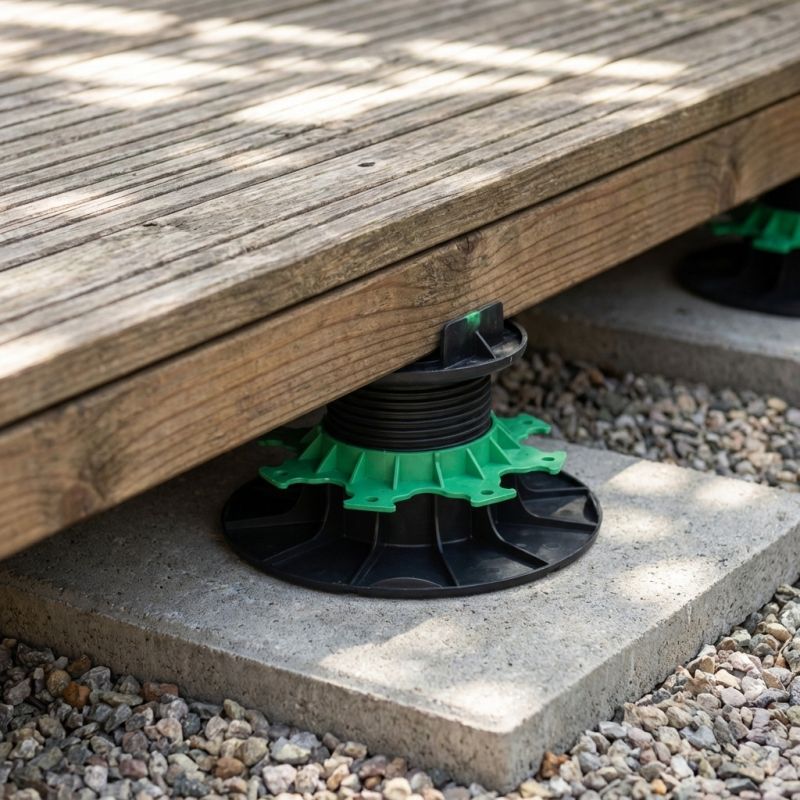 Plot terrasse pour lambourde réglable 50/80 mm JOUPLAST