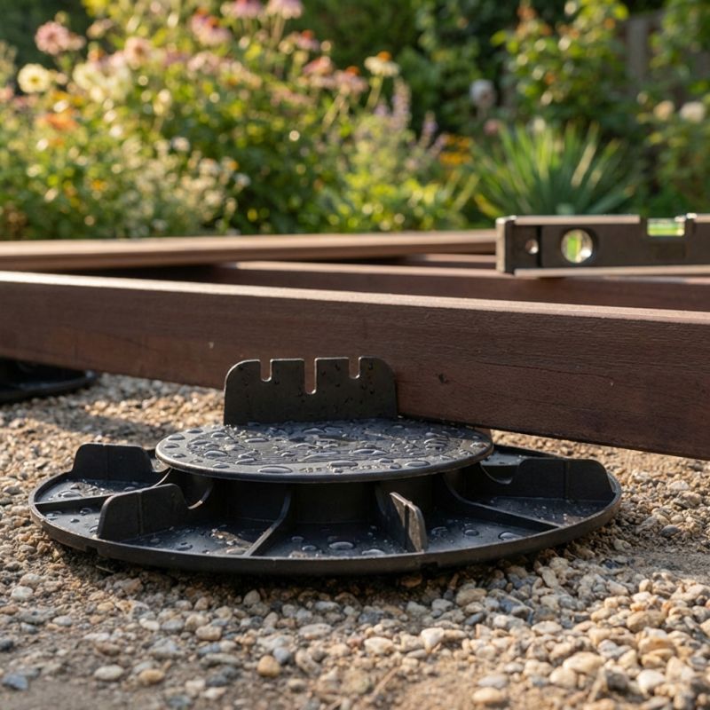 Plot réglable de terrasse pour lambourde 20/30 mm Jouplast