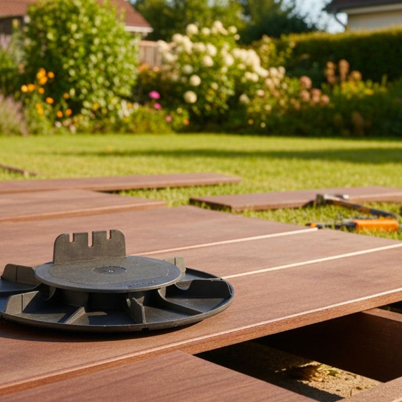 Plot réglable de terrasse pour lambourde 20/30 mm Jouplast