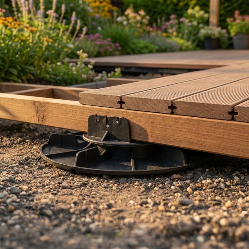 Plot réglable de terrasse pour lambourde 20/30 mm Jouplast