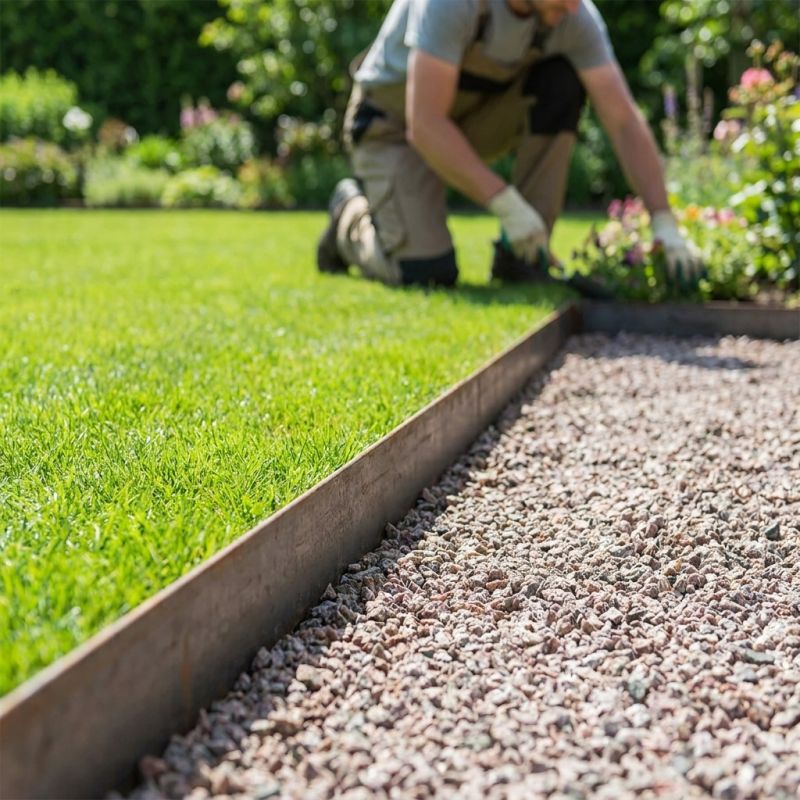 Bordure EASYFIX LI 100 Galva - Longueur 120cm X Hauteur 10cm