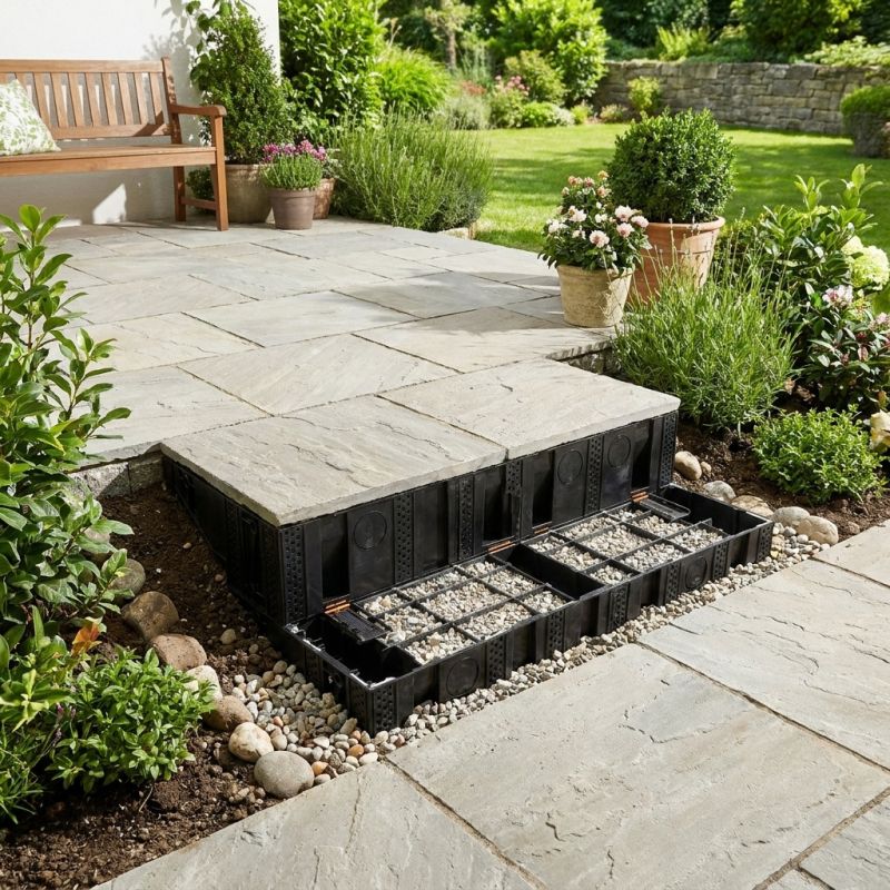 Marche escalier extérieur modulable Modulesca 93.4 cm