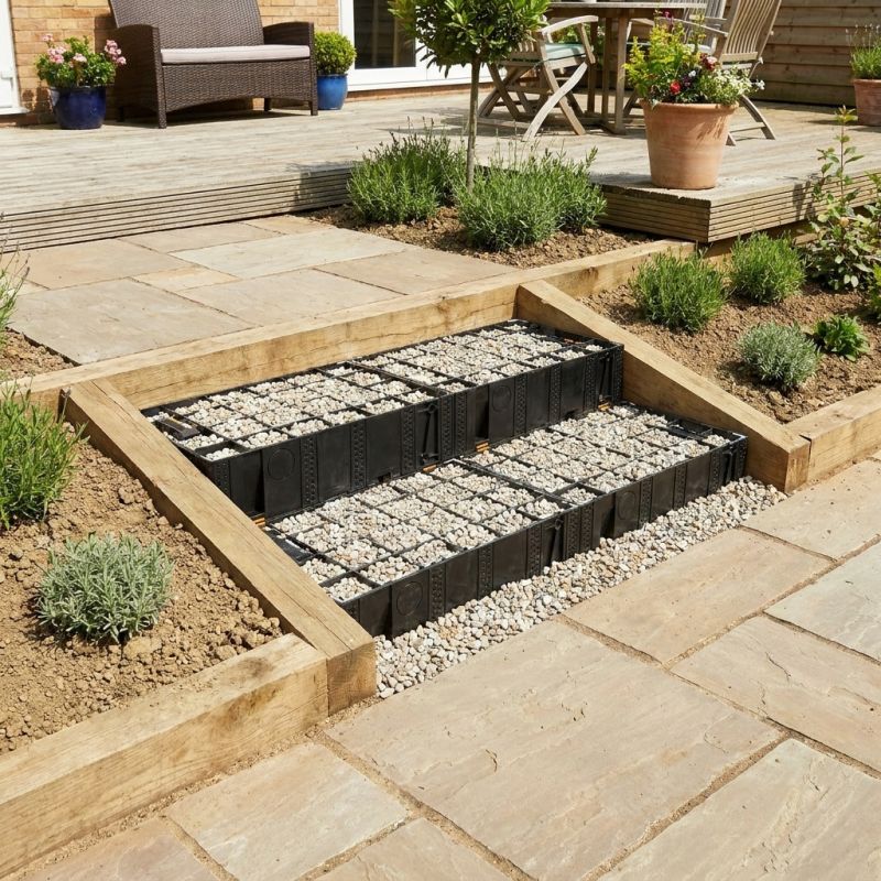 Marche escalier extérieur modulable Modulesca 93.4 cm