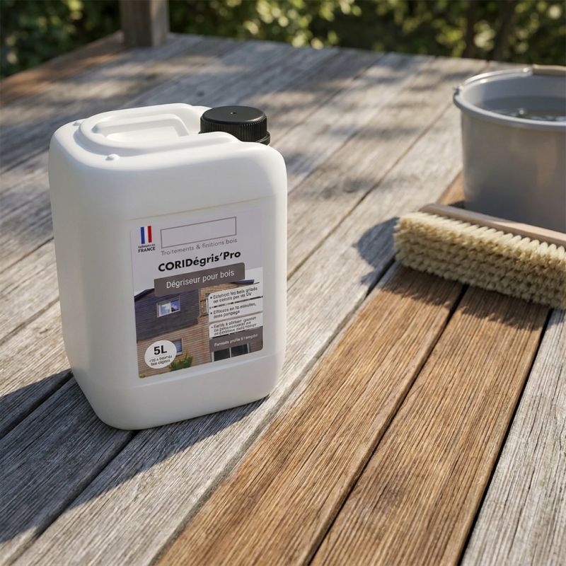 Dégriseur pour terrasse bois - Jérican 5 L