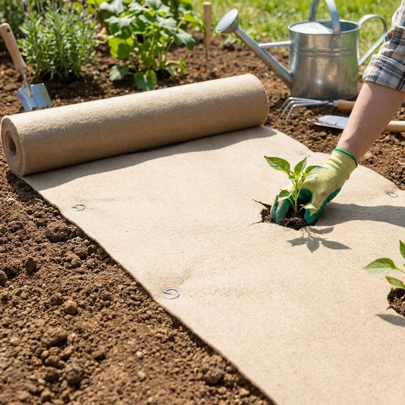 Toile de paillage - ECO JUTE 100% - RL 2 x 25ml (50m²)