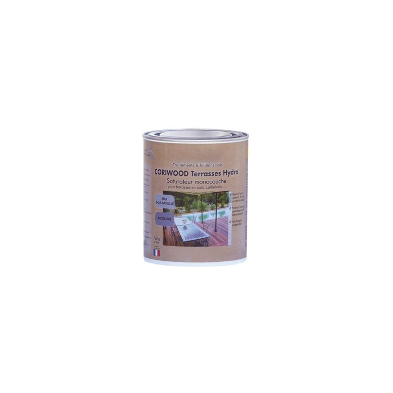 One-coat saturator for wooden deck - Colourless - 1L Jerrycan