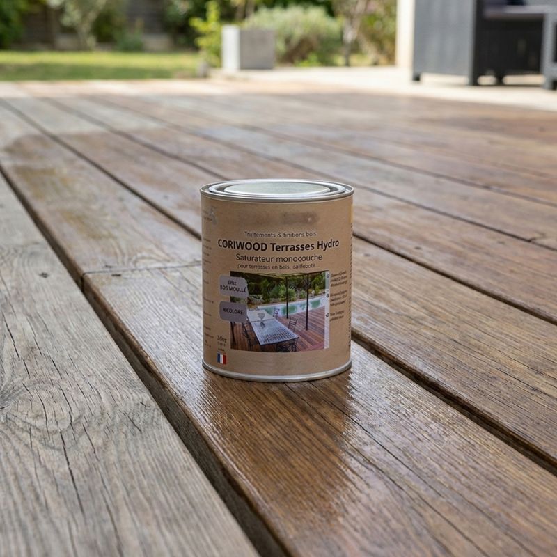 Saturateur monocouche pour terrasse bois - Incolore - Jérican 1 L