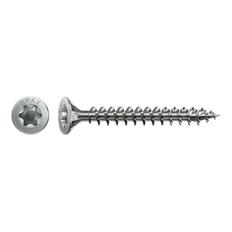 Vis Spax universelle T-Star+ inox A2 5 x 60 mm Torx T20 filetage total100 vis