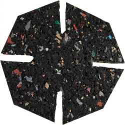 Gomme Acoustique - carton de 100 pièces pneu recyclé JOUPLAST pour dalle