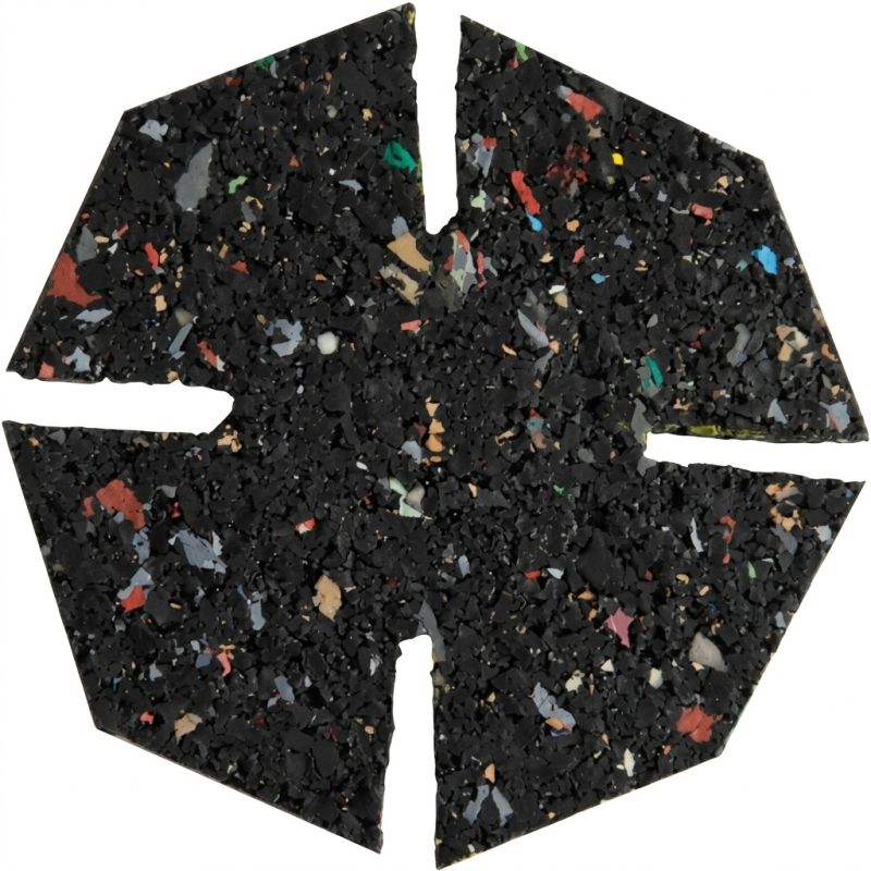 Gomme Acoustique - carton de 100 pièces pneu recyclé JOUPLAST pour dalle