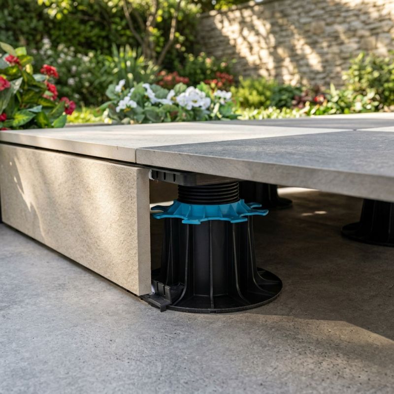 Support habillage de plots terrasse - JOUPLAST
